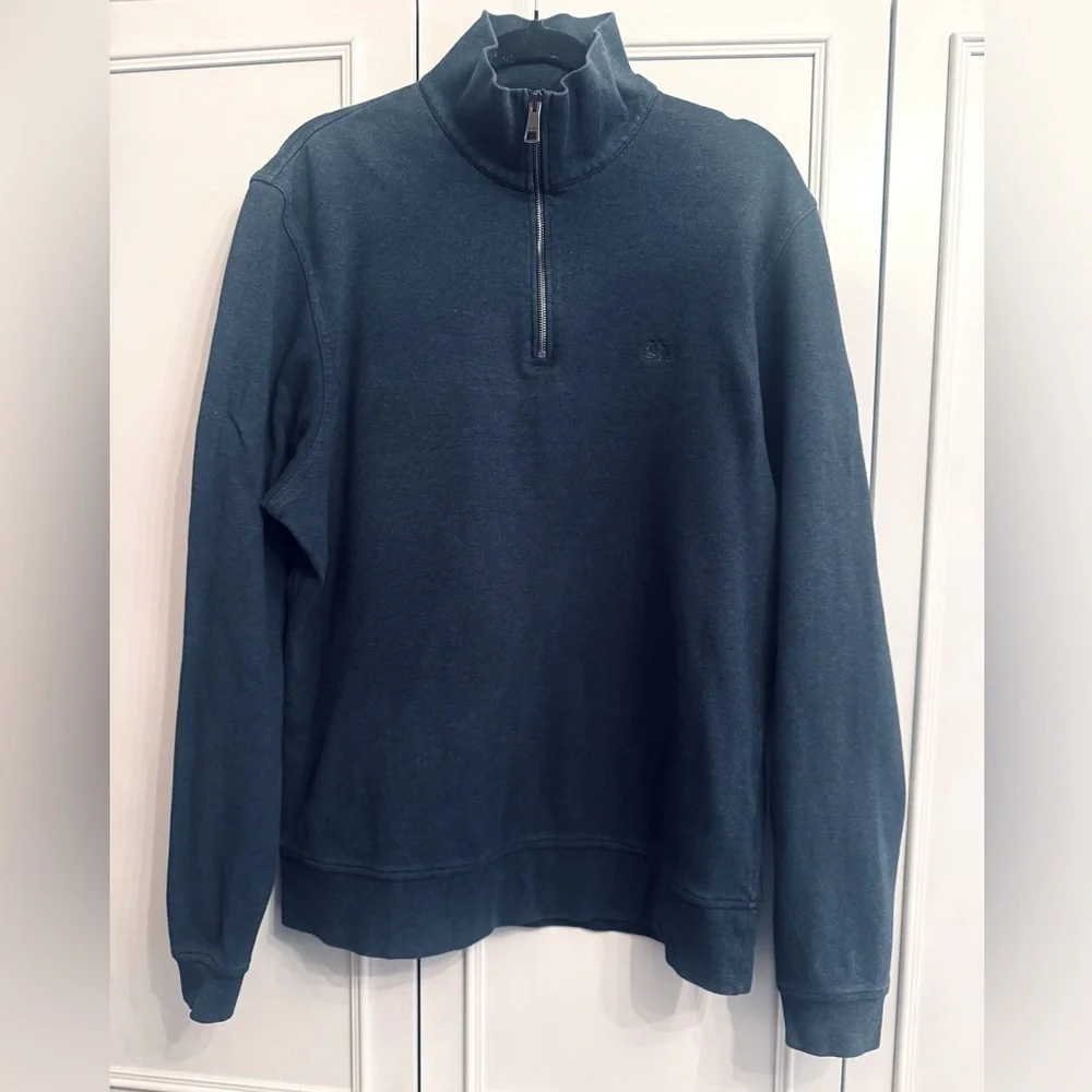 BURBERRY BRIT BLUE LONG SLEEVE CASUAL NOVA CHECK DETAIL SWEATSHIRT/SHIRT Sz xxl